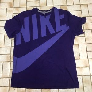 Nike | Purple Spellout Graphic Tee